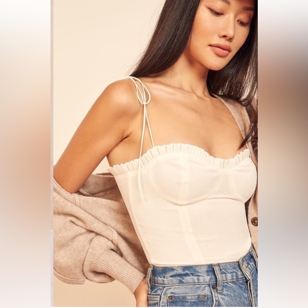 Reformation Cream Top